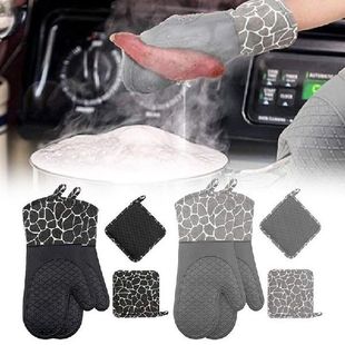 Oven Mitts And Pot Holders Heat Resistant Silicone Oven