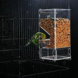 Acrylic Bird Cage Feeder Cage Accessories Parrot Feeder