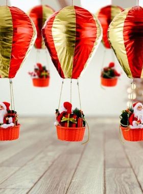 Christmas Santa Claus Hot Air Balloon Decor Christmas