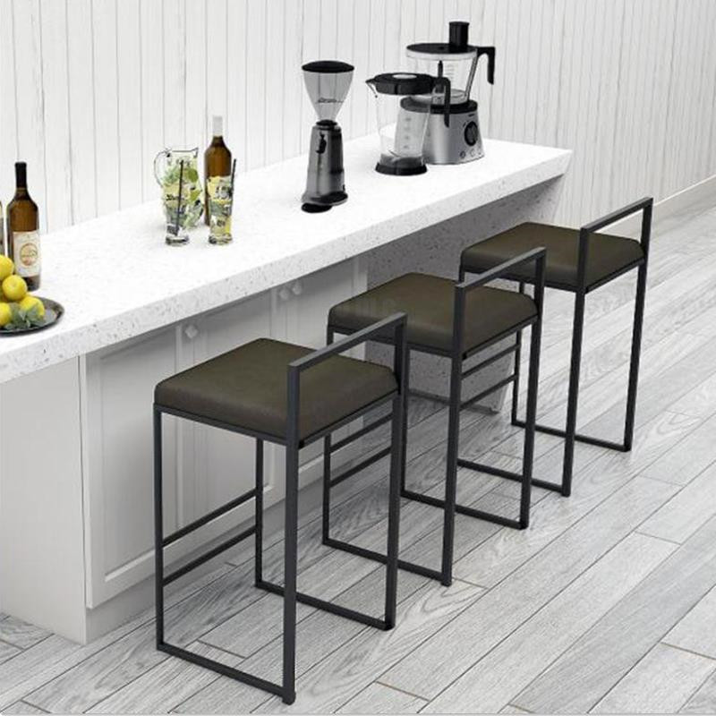 European Style Bar Chair Designer Modern Minimalist Home