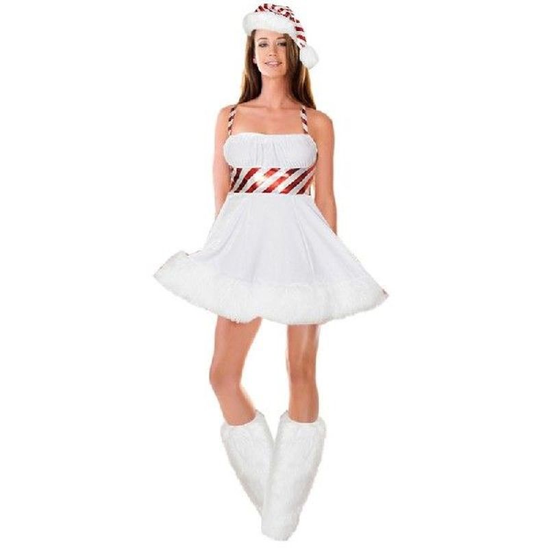 Women Christmas Cosplay Outfit Women White Velvet