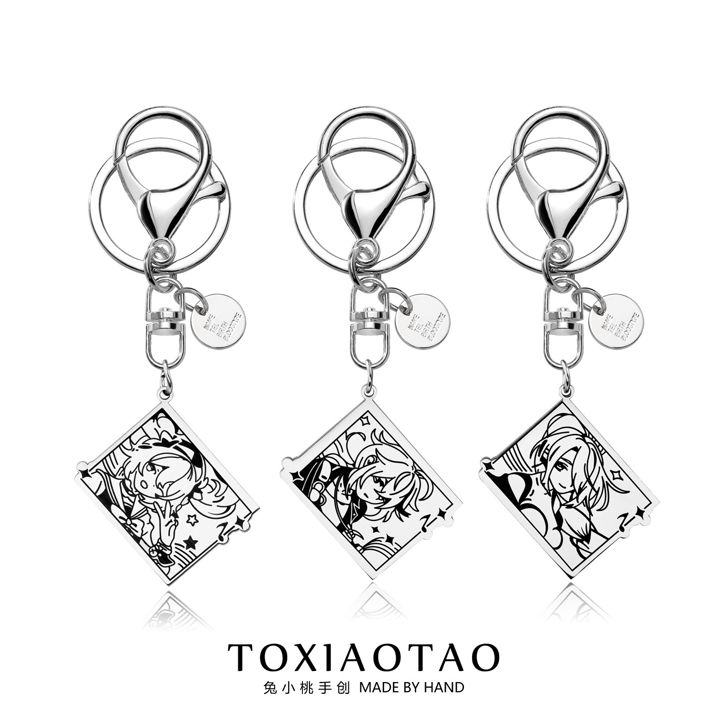 原神周边钛钢钥匙扣ins潮个性高级感二次元画像挂件百搭包包挂饰,服饰配件/皮带/帽子/围巾,钥匙扣,淘宝优惠券,粉丝福利购,淘宝优惠卷