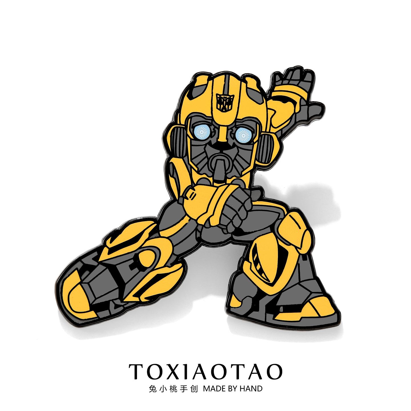 变形金刚周边金属大黄蜂徽章胸针