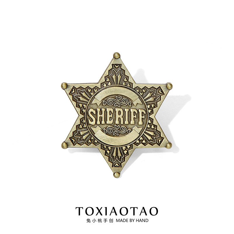 美国治安官警长徽章胸针个性创意复古金属别针帽子衣服外套配饰品,饰品/流行首饰/时尚饰品新,胸针,淘宝优惠券,粉丝福利购,淘宝优惠卷