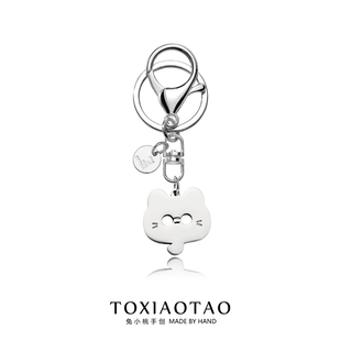 五条悟五条猫咪钥匙扣咒术回战动漫周边可爱挂件二次元钛钢配饰品