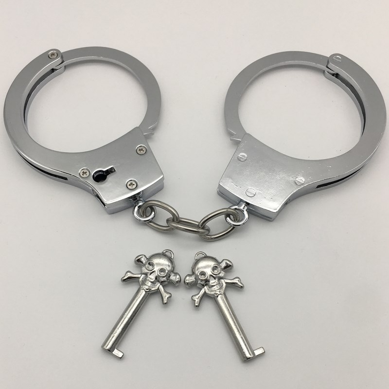 速发不锈钢 加厚py手扣酒吧派对道具手拷烤儿童玫瑰金玩具