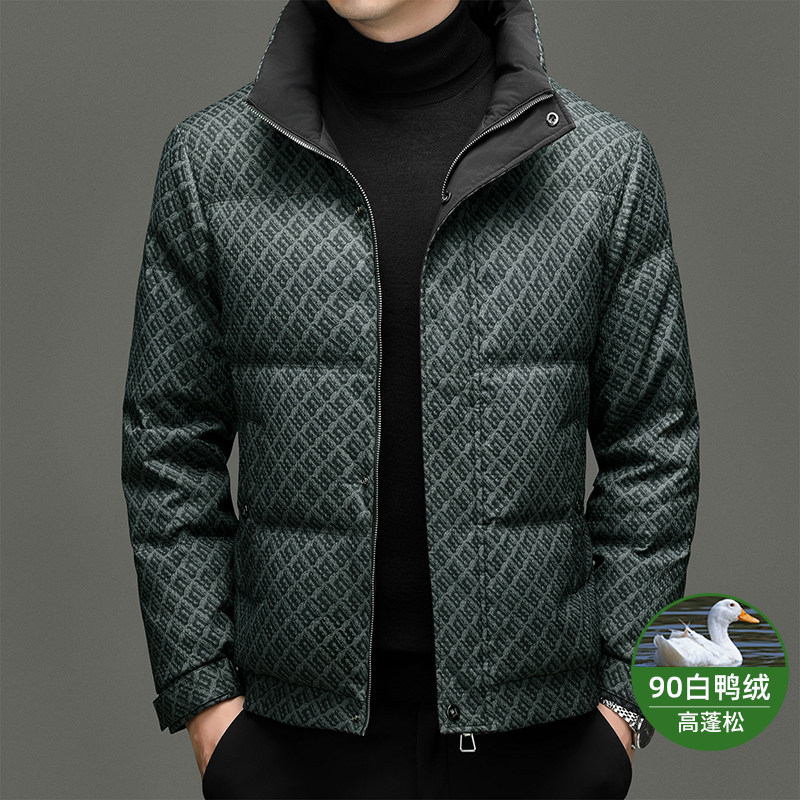 羽绒服男款爆款2025新款正品中年爸爸款40-50岁立领加厚冬季外套6