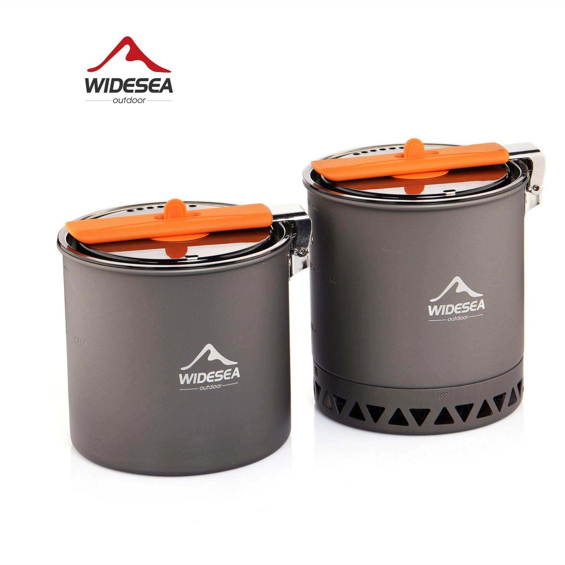 Widesea野营单锅新款聚能集热露营锅具便携式徒步登山户外炊具