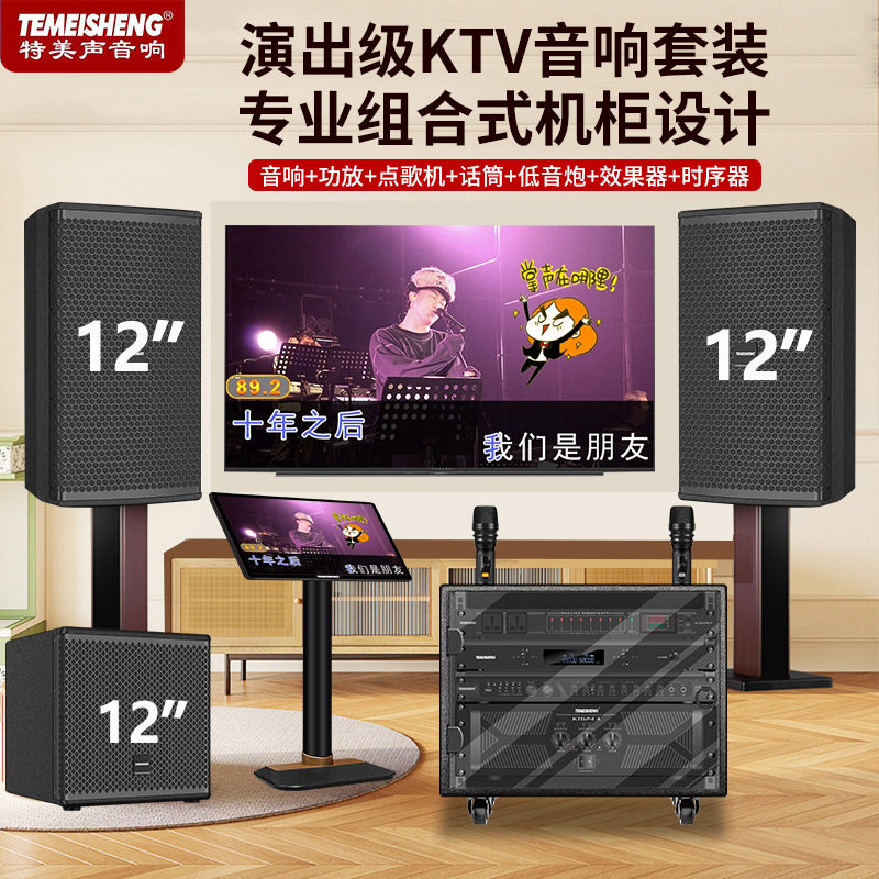 特美声家用KTV音响套装重低音