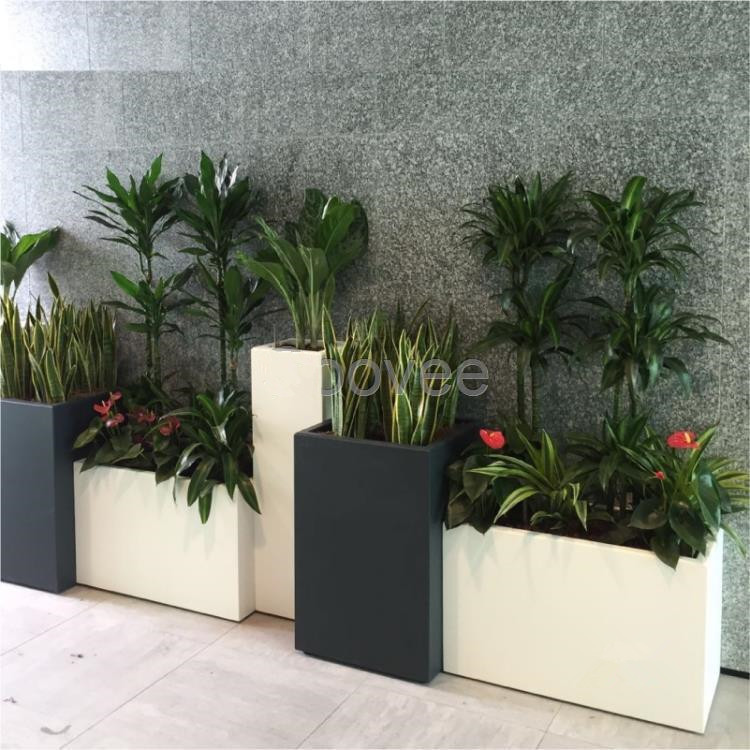 长型铁艺花箱阳台户外绿盆栽展示箱园艺种植箱花槽落地隔断花器