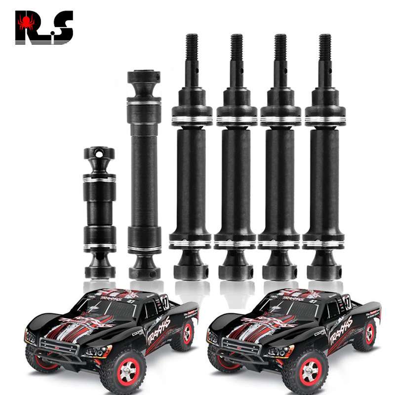 Traxxas 1/16 Mini Slash 加硬钢前后CVD传动轴 中轴 7051 7250R