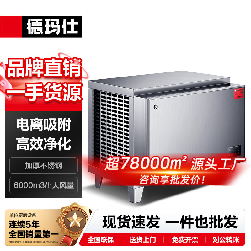 德玛仕商用低空不锈钢油烟净化器