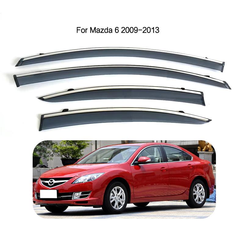 专用于马自达睿翼晴雨挡Mazda62009-2015车窗雨眉WindowVisor