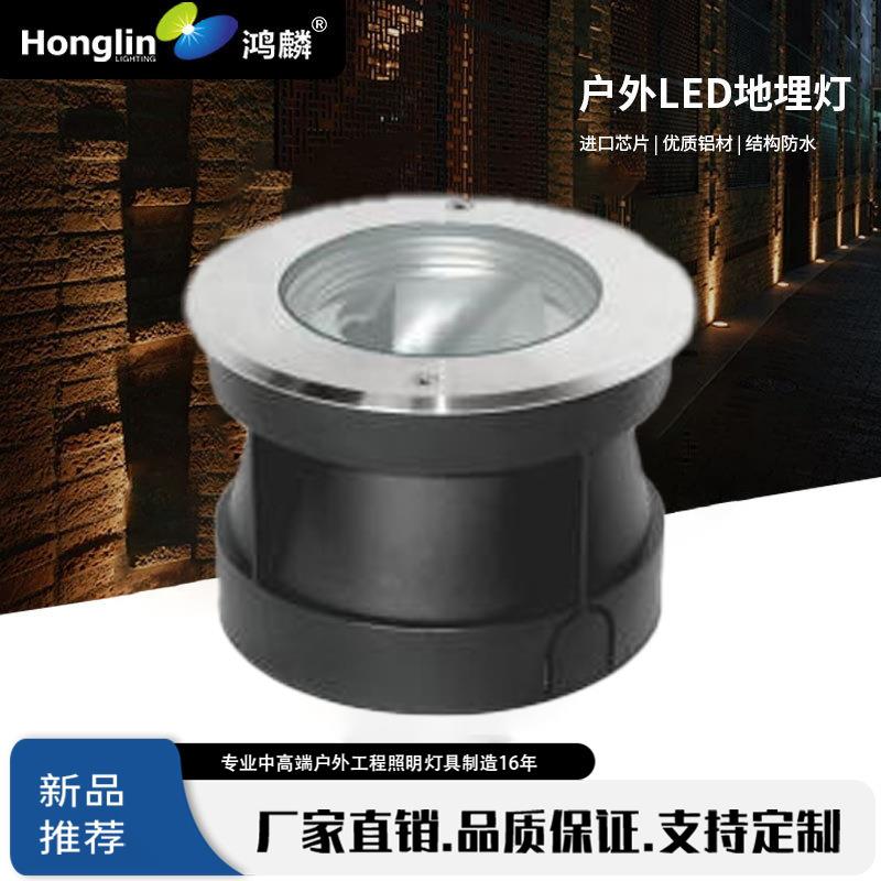 户外LED地面埋地灯外壳304不锈钢地埋灯15W公共场所的地面照明