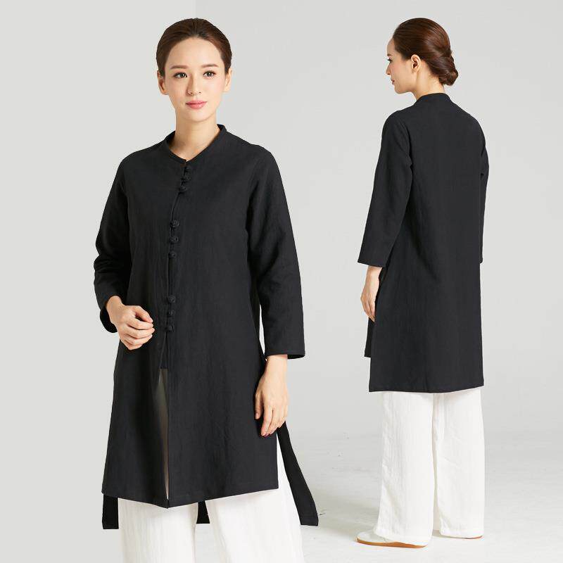 新品上市武农武当太极服粗布棉麻武术服女士休闲晨练服