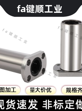 LHFCWF/LHFCWMF10 12 13 16 20 25 30椭圆法兰钢保直线轴承双衬型