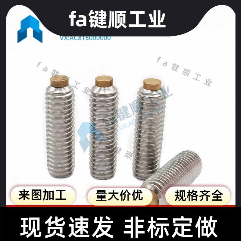 TDA31 不锈钢 粗牙 内六角止动螺栓铜头 紧定螺丝 SBCPS8精品