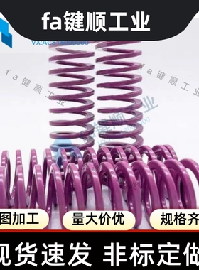 浅紫色矩形螺旋弹簧  T-SWC10-10/15/20/25/30/35/40/45/50/55/60