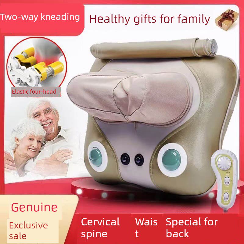 肩颈椎按摩器背部颈部腰部颈肩家用揉捏枕头多功能电动仪脖子神器