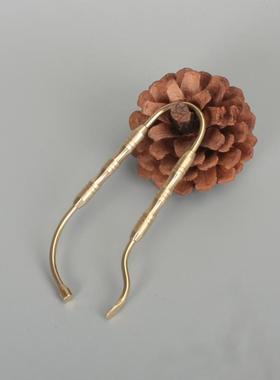 铜柄 银叶夹 香材 云母片夹镊子 碳熏空熏入门配件香道用品工具