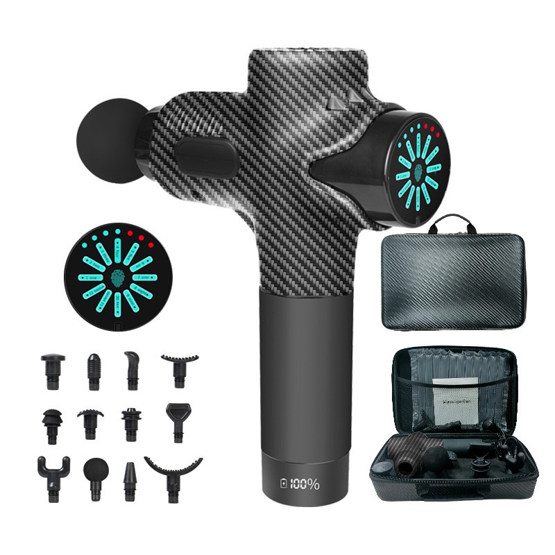 Deep Tissue Muscle Massager Mini LCD Massager Gun 30 Speed
