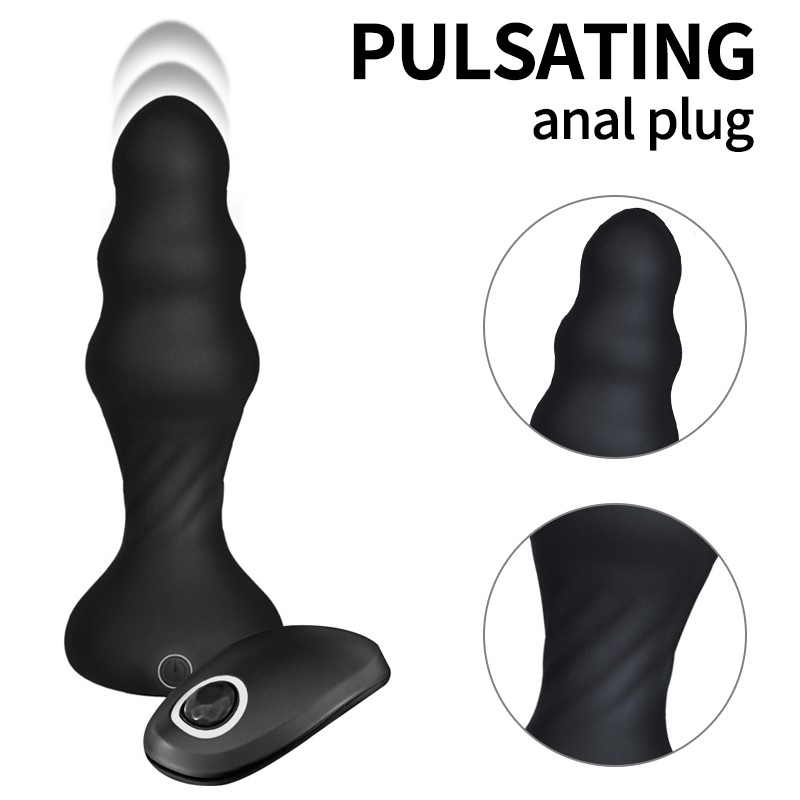 Male Anal Plug Vibrator Prostate Massager Masturbator W