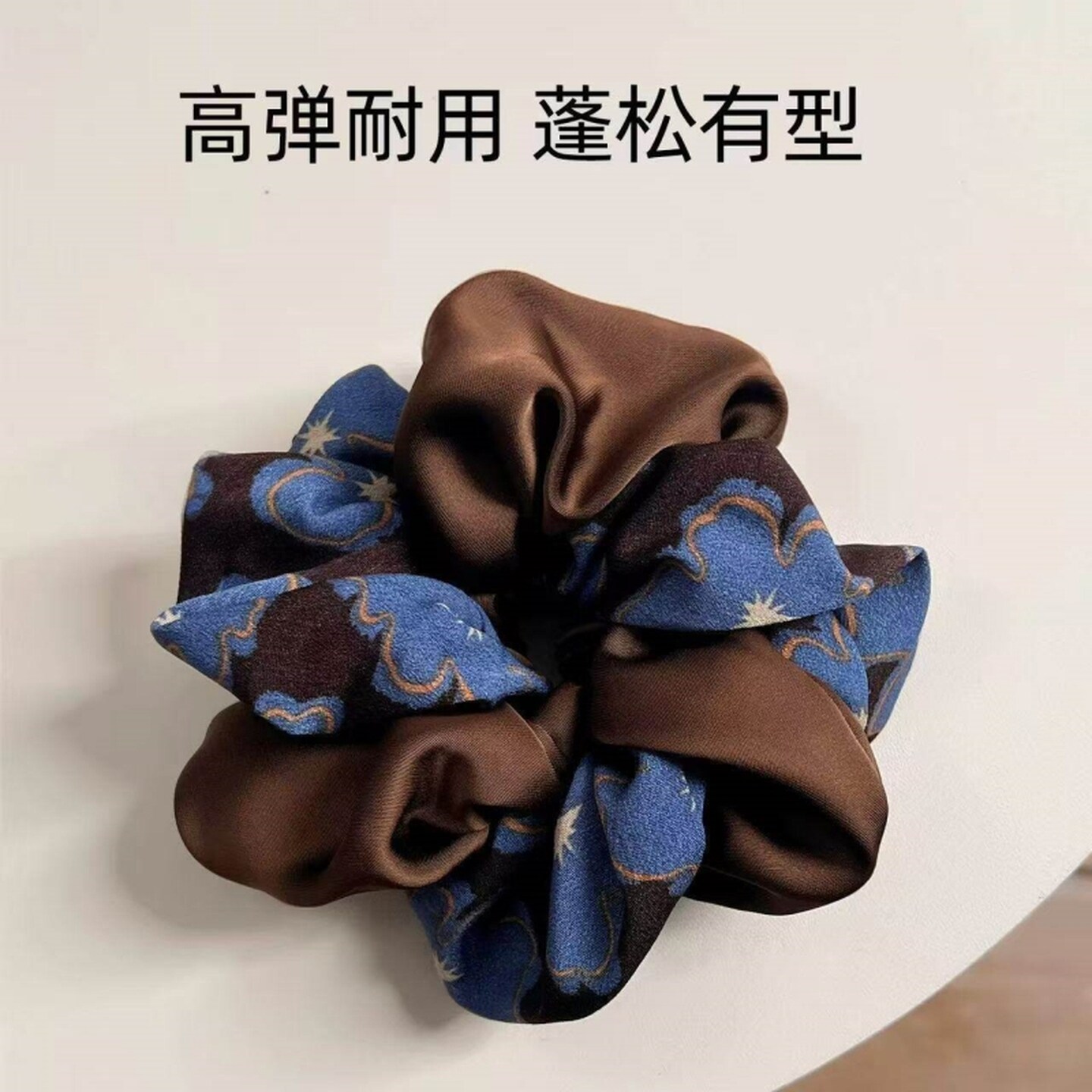 发量少头花发圈盘发高级感大肠发圈丸子头气质扎头绳显发量多皮筋
