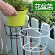 圆形植物花盆架阳台栏杆悬挂式 花架子置物架壁挂绿萝铁艺挂架