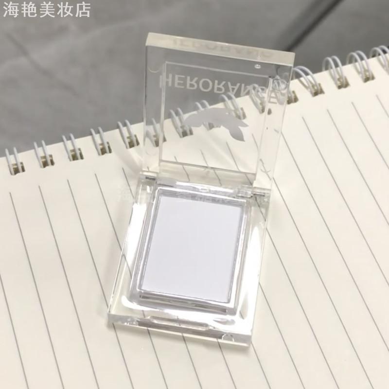 单色哑光烟熏纯白色眼影卧蚕眼头