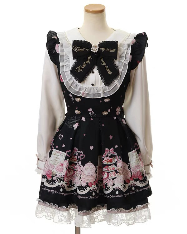 thumbnail for Afternoon Tea Dress Set Mass Production Afternoon Tea Navy Neck Dress Set