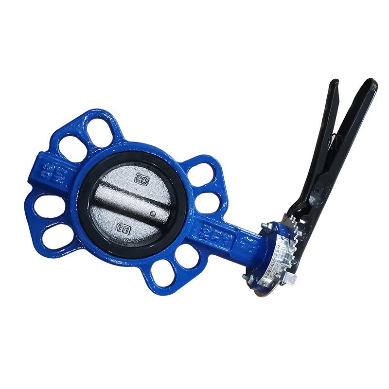 手柄式对T夹蝶阀软密封蝶D71X手动水放气放放油Q45阀0对夹无品牌/