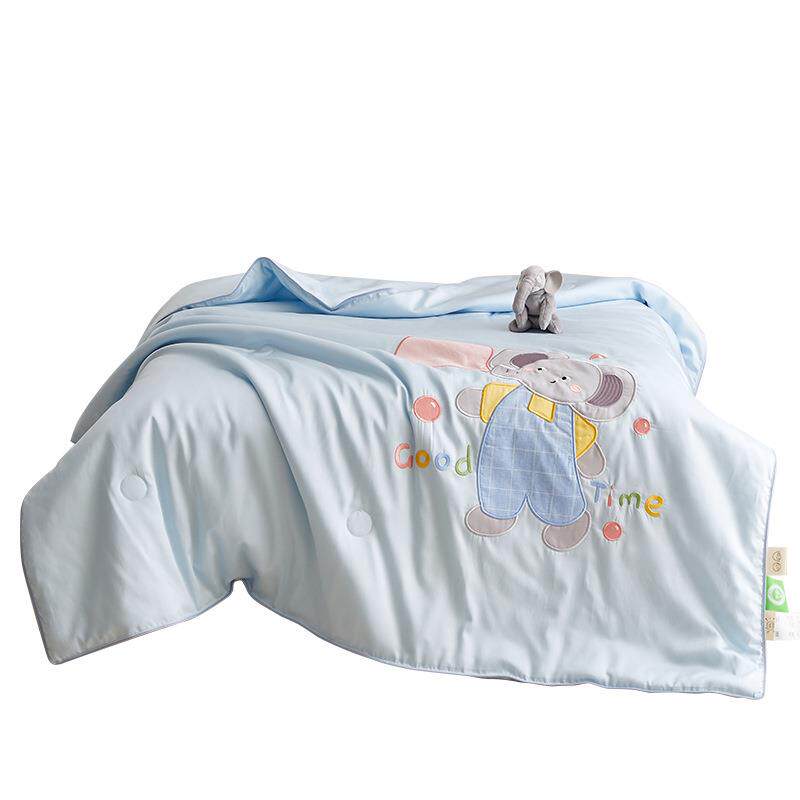 夏季专用宝宝幼儿园天丝棉大豆空调被凉感午睡卡通刺绣儿童夏凉被