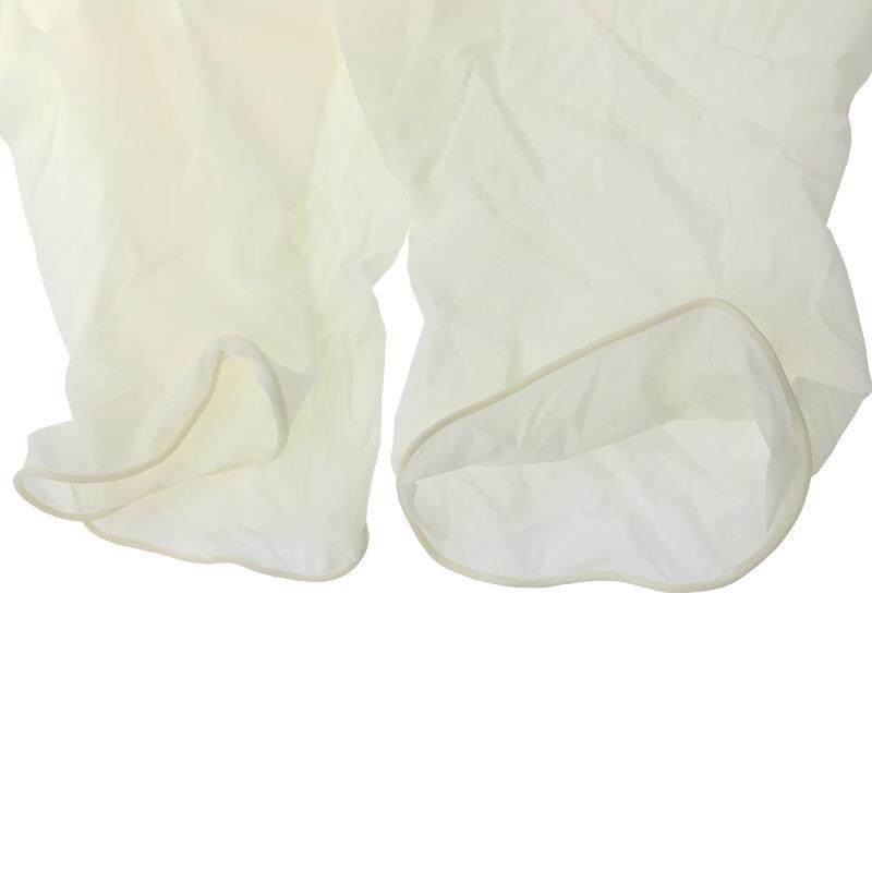 一次性工业车间工厂乳胶手套橡胶手套无粉光面100/盒