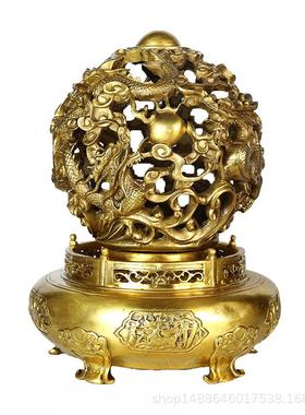 纯铜时来运转摆件大小号九转乾坤龙鼎办公室家居装饰扭转文昌礼