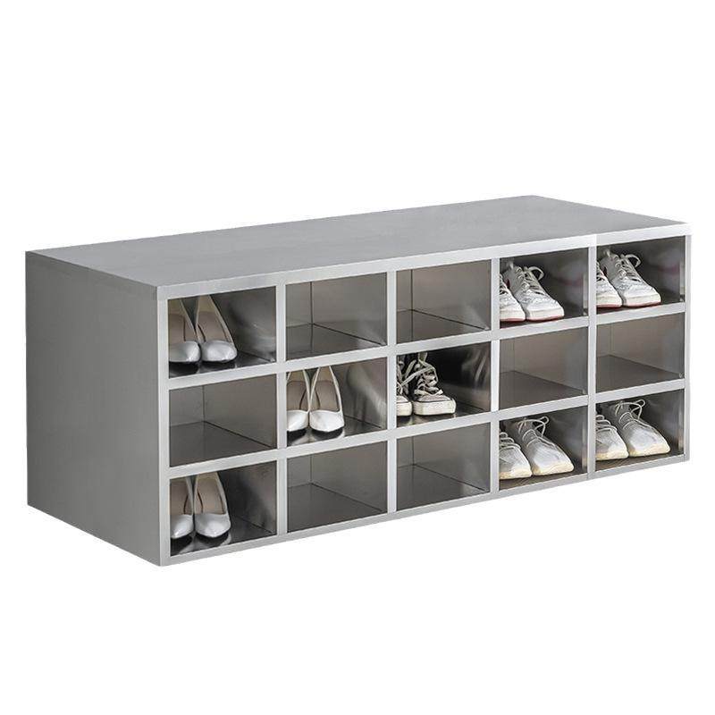 不锈钢鞋柜员工多层多格鞋柜无尘净化工厂车间职员换鞋柜鞋凳柜子,商业/办公家具,办公储物柜,淘宝优惠券,粉丝福利购,淘宝优惠卷