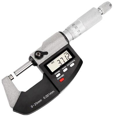 数显高精度千分尺配底座机械测量数显外径千分尺测量仪0-25mm