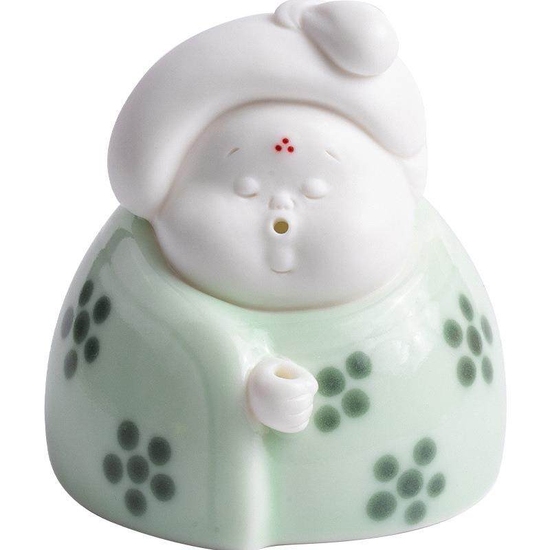 手工陶瓷可爱唐女线香插香座家用文房熏香插香器室内点香薰炉摆件,餐饮具,茶道/香炉,淘宝优惠券,粉丝福利购,淘宝优惠卷