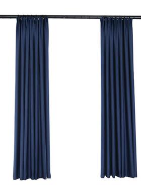 61K3窗帘深蓝藏蓝色防晒卧室飘窗睡眠2024年绍兴柯桥全遮光