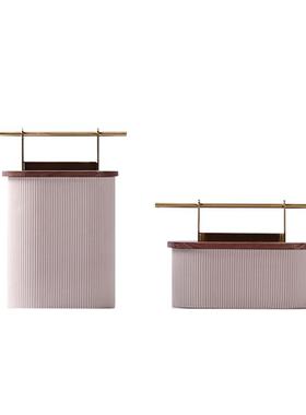 创意新中式现代树脂金属收纳盒摆件客厅茶几书桌玄关家居饰品摆件