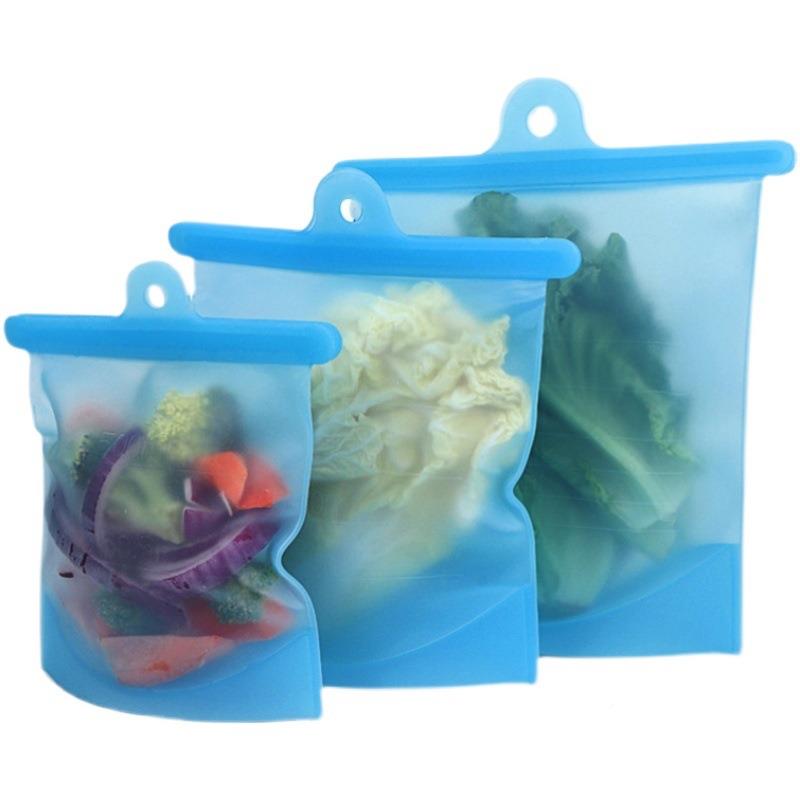 冷WBZ7硅胶保鲜袋自带封口款矽袋冰箱冻F76THSJM袋胶低温慢煮袋重