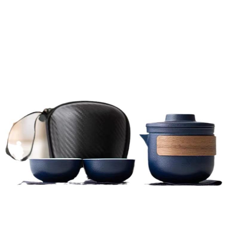 001旅行茶具小装便携式随身快客杯户外露营套旅泡壶茶杯茶游一壶