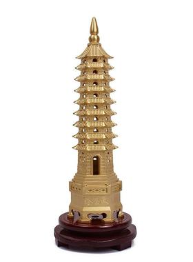 厂家黄铜文昌塔摆件9层7层13层家居装饰品书桌装饰工艺品学生