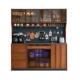 实木餐边柜复古岩板高柜家用厨房储物柜多功能酒柜客厅靠墙咖啡柜