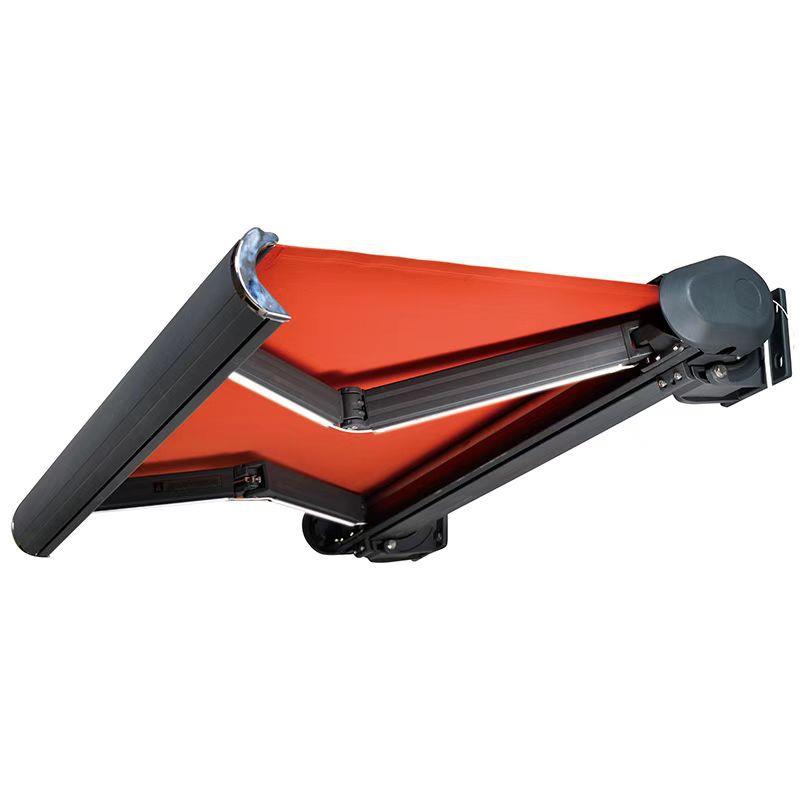 豪华别墅全盒遮阳棚伸缩式电动遥控雨棚铝合金阳台户外防雨庭院