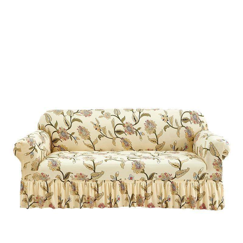 新款全盖沙发套四季印花裙摆款通用全包弹力沙发盖布防尘罩套,居家布艺,沙发套,淘宝优惠券,粉丝福利购,淘宝优惠卷