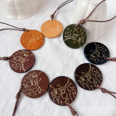 溪时手帐 吊坠饰品礼品挂件全真皮 mbox/sully/pueblo