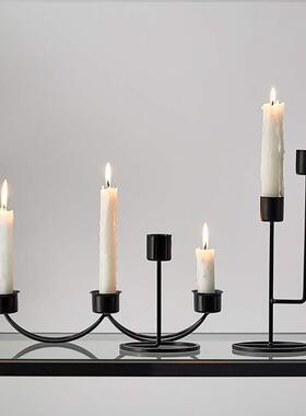 nordic candlelight dinner prop candlestick candle holder