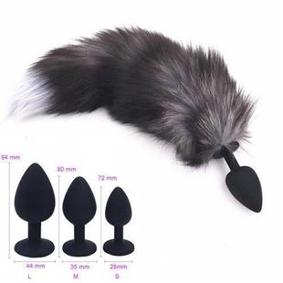 Silicone Anal Plug Sexy Tail Fox Tail Butt Plug Anal Sex Toy