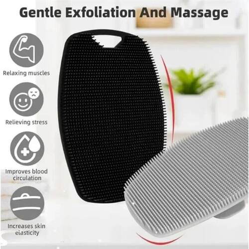 1pc Soft Silicone Exfoliating Brush Cleanser Manual Body Cle