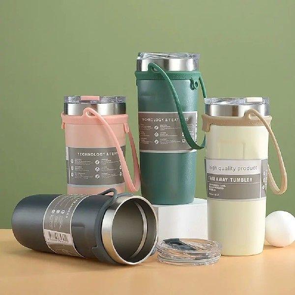 24OZ Handheld Vacuum Tumbler Slide Cover Design Hot or Cold